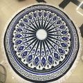 Custom printed microfiber roundie beach towel wholesale